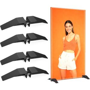 Foam Board Stand Heavy Duty Stainless Steel – Adjustable Sign Holder Base for Any Size Board – Ideal for Commercial Advertising, Events, Store Displays (Enhanced Edition)