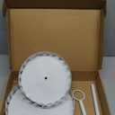 White Tiered Tray Metal Ghost