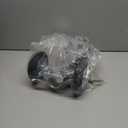 6" Rolling Gate Wheel Carrier Heavy Duty for Driveway Chain Link Fence, Gate Supporter Wheel Caster for Metal Tube Gates, Gate Helper Wheel for Swing Sliding Gate, 600lb Capacity