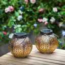 [2 Pack] Solar Lantern Outdoor TakemeEuro Solar Lamp Garden Decoration White Solar Garden Lantern