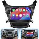 8 Core 4+64GB for Hyundai Elantra 2014-2016 Android 15 Car Stereo Wireless Apple Carplay, 9 Inch IPS Touchscreen Car Radio 59UI GPS Navigation WiFi 32EQ DSP Backup Camrea