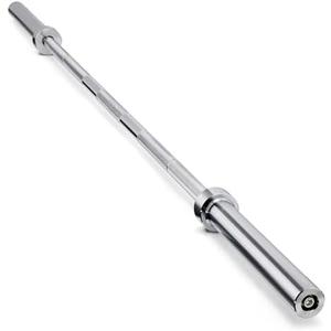 Amazon Basics 7ft Olympic Barbell Bar, 2" Diameter With Set of Weight Clamps
