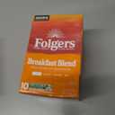 Folgers Breakfast Blend Coffee, Mild Roast, Keurig K-Cup Pods, 10 Count Box (EXP 11/21/26)