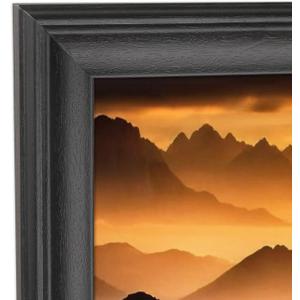 10x28 inch Picture Frame Solid Wood Black Suitable for Panoramic Photo/Poster/Painting/Puzzle (A23B1028)