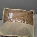 Bellivera Women Faux Leather Trench Coat Fleece-Lined Mid-length Jacket with Detachable Fur Collar (Light Brown), XL