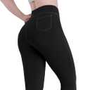 Sunzel Flare Leggings for Women High Waist Workout Leggings with Pockets Tummy Control Wide Leg Flared Yoga Pants (X-Small, Black)