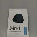 Magnetic Wireless Charger for Samsung, 3 in 1 Charging Station for Samsung Galaxy S25 Ultra/S24 Ultra, Magnetic Foldable Charger for Travel, Wireless Charging Pad for Galaxy Watch 7/Ultra/Buds 3/3 Pro (black)