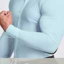 Men’s Muscle Fit Dress Shirts Athletic Slim Fit Long Sleeve Stretch Casual Button Down Shirt (XL)