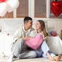 Yookeer Valentine's Day Heart Shaped Pillow 14 x 12 Inch Metallic Leather Throw Pillows Solid Soft Shiny Cushion for Women Valentine Wedding Anniversary Decor for Bed Couch(Pink)