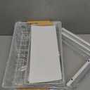 Kitstorack Under Sink Organizer, 2 Tier Under the Sink Storage, Slide out Pull out Cabinet Organizer Shelf, Metal Sliding Drawer for Kitchen Bathroom Pantry Closet Organization Rack, White, 2 Pack