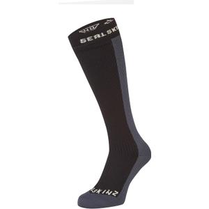 SEALSKINZ Worstead Unisex Waterproof Cold Weather Knee Length Sock (Large, Black)