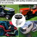 130794 Spindle 153535 Pulley Compatible with Craftsman Mower - Spindle Assembly with Pulley Compatible with Craftsman LT1000 LT2000 DYT4000 42" Deck Tractor, HU, Pou LAN Pro Riding Mower