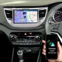 4G+64G Car Stereo for Hyundai Tucson 2015-2019 w/Carplay and Android Auto, 9" HD Touchscreen Android 14 Double Din Car Radio Receiver Head Unit GPS Navi Bluetooth Wifi FM Mirror Link AHD Backup Camera