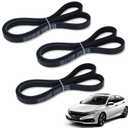 3-Pack 4PK800 4PK850 4PK825 Serpentine Belt Kit, Fit for AC Power, Steering, Alternator Drive Belt Pulley Set Replacement, Durable