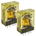 RH1B-U DC24V Relay (Pack of 2) - 5-Pin SPDT, 24VDC, 10A - High-Performance Plug-in Power Relay with Quick Connect