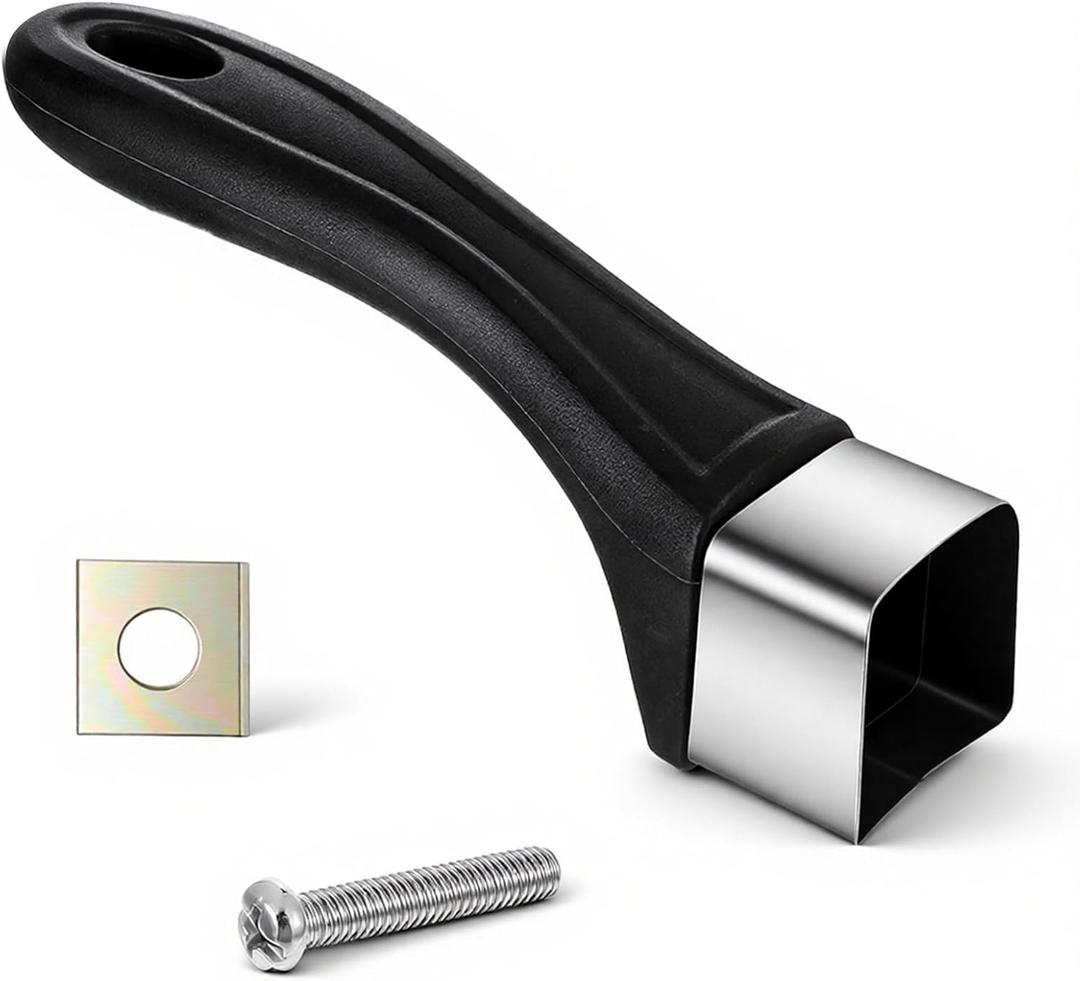 Bakelite Pot Handle, Big Scald-Proof Long Handle Replacement Grip, Cookware Pot Replacement Handles, Removable Cookware Pans Handles with Screw for Cookware Saucepan and Skillet(Black)