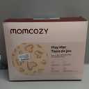 Momcozy Baby Play Mat for Floor, 50"x50" Thickened Playpen Mat, Playmate for Baby Tummy Time, Waterproof & Non-Slip, Foldable Outdoor Mat with Carrying Handle, Leopard