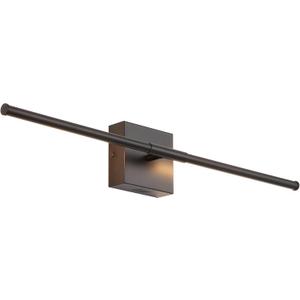 JONATHAN Y 28" Black Modern Dimmable Integrated LED Wall Sconce, Metal Vanity Light for Bathroom Mirror Bedroom Hallway, Sleek Hardwired Wall Lamp Fixture, 3000K (JYL7022C), Set of 1