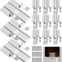 Pack Drywall Repair Clips,Easy Drywall Repair Kit,1/2" Stainless Steel Wall Patch Clips with  Screws for Damaged Walls Repairing