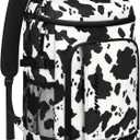 Capolo 36 Cans Cooler Backpack Insulated Waterproof for Women Men Lunch Backpack Coolers Leak Proof Soft Cooler Bags (Cow Print)
