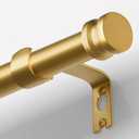 TKZTKZ Sturdy Durable Curtain Rod:Gold Curtain Rods for Windows 18-28 Inch,Adjustable Heavy Duty Curtains Rod for Bedroom/Kitchen/Dorm/Apartment/Door,Small Modern Decorative Drapery Rods (All-Metal)