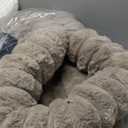 BALANCE Luxury Donut Dog Bed, 30 Inches Round Dog Bed Medium Size Dogs Washable, Orthopedic Calming Dogs Bed for Pets with Anti-Slip Bottom, Oatmeal