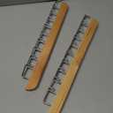 Tie Rack Hanger for Closet, 2 in 1 Belt Tie Hangers with 20 Folding Hooks, 360 Degree Rotating Wooden Tie Holder Organizer for Men Ties Belts Scarves Tank Tops Accessories, Wood (2 Pack)