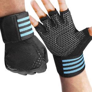 2 x Workout Gloves for Men and Women,Ventilated Weight Lifting Gym Gloves with Wrist Wrap Support,for Weightlifting,Full Palm Protection,Training,Fitness,Hanging (XX-Large)