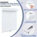 SHADEMOON Blackout Cordless Roller Window Shades,White,42" W x 72" H