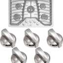 5PCS WB03X25796 Gas Cooktop Knob Fits for ge Profile Stove Knobs, Fit Model PGP953SET1SS PGP986SET1SS PGP959SET1SS PGP976SET2SS - Replaces AP5986232 PS11721433 4362262 WB03T10326