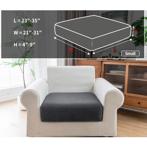 Qianmew Waterproof Secret Couch Cover, Dark Gray S 