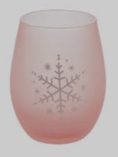 Table Tops Gallery 2 Piece Pink Snowflake
