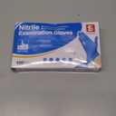 Schneider Nitrile Exam Gloves, 4 Mil, Blue, Large 100-ct Box, Disposable Latex/ Powder-Free, Food Safe Rubber Medical/ Cleaning Gloves for Cooking & Food Prep, Non-Sterile
 (Large)