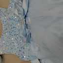 IBTOM CASTLE Girls Birthday Dress Sequin Tiered Tulle Tutu Party Flower Girl Wedding Toddler Pageant Formal Prom Gown (Blue) 130