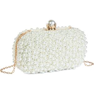 Women's Evening Handbags Pearl Clutch Purse Beaded bag Bridal Clutch wedding Purse