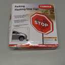 Parking Garage Flashing Stop Sign - Stop Sign, Adjustable Height Parking Assist, LED Garage Car Stop Indicator, 1-Pack