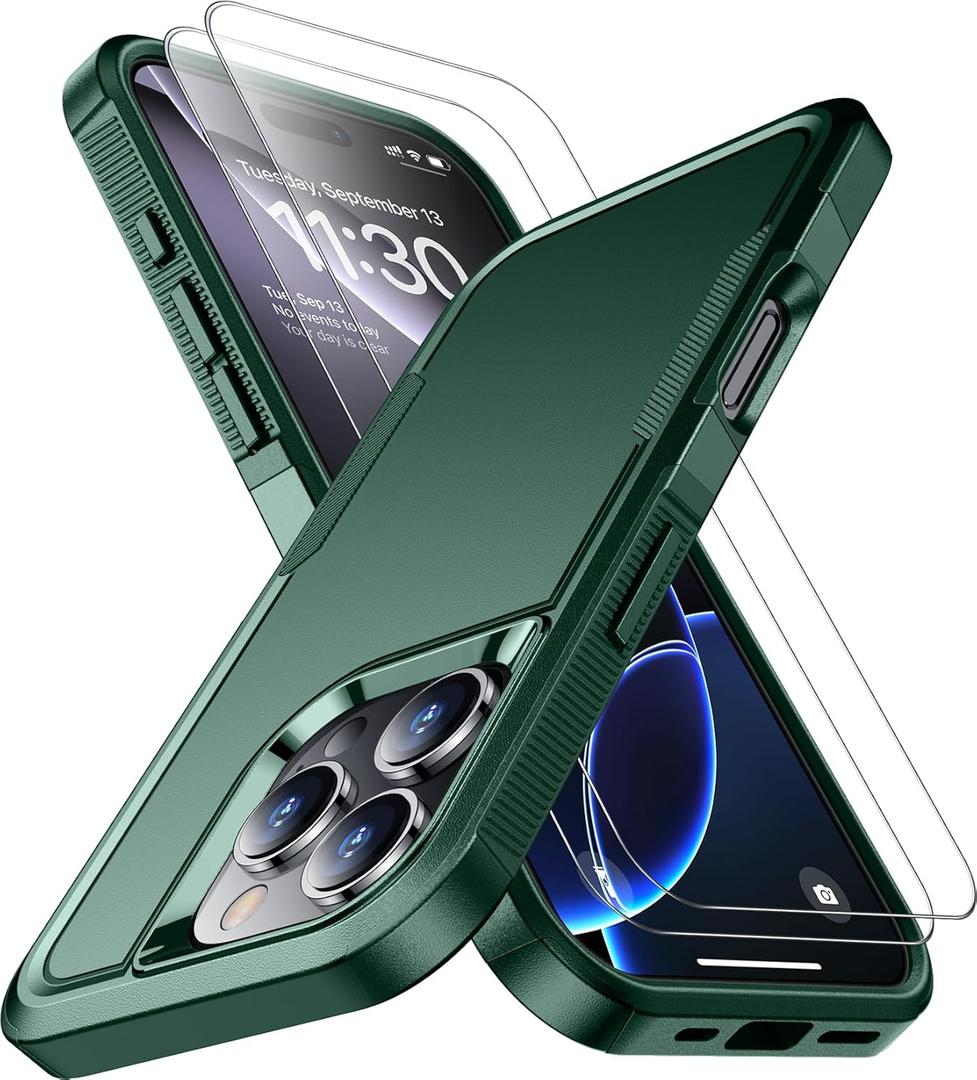 SPIDERCASE Designed for iPhone 16 Pro Case,Deep Green