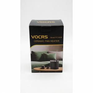 vocrs Small Portable Space Heater for Indoor Use VOCRS 1500W PTC Electric Heater with Thermostat, Remote Control, 12H Timer, Eco and Fan Mode, Rapid and Safe Heating for Bedroom, Office