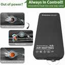Self Inflating Sleeping Pad with Electric Pump, 4" Thick Memory Foam Sleeping Pad for Camping, 9.5 R-Value Insulated Sleeping Mat, All Season Camping Air Mattress for Tent Travel Car,Black, Single