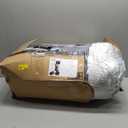 Litanika Oversized King Comforter Set Sage Green 128x120-3 Pieces Lightweight Green White Colorblock Stripe Fluffy Bedding Comforter Sets, All Season Bed Set