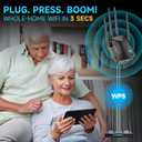 Best WiFi Extender Signal Booster for Whole Home - 13K Sq.Ft Coverage | 100% Faster Internet Extender WiFi Booster, 1-Button Setup Repeater Works with Any Router | Stop Buffering in Every Room