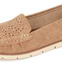JABASIC Womens Penny Loafers Breathable Slip on Flat Shoes Moccasins Size 8