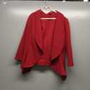 SHEIN Women's Long Sleeve Classic Draped Open Front Lightweight Blazer  Size S, Red