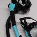 Aegend Snorkeling Gear for Adults Youth Kids, Dry Snorkel Set Panoramic View Enhanced Anti-Leak and Anti-Fog Technology, Adjustable Strap for Snorkeling Scuba Diving Swimming with Mesh Bag (2 PACK-Black & Green)