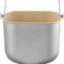 KBS MBF-011 Bread Maker Upgraded Ceramic Bread Pan with Kneading Paddle, 5-Layer Protective Die-Cast Bread Pan, BPA Teflon PTFE Free, KBS Bread Machine Universal Replacement Parts