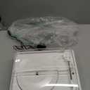 Vinyl Record Player with Speakers Turntable Belt-Driven Turn Table Support 3-Speed 3 Size BT Wireless Playback Headphone AUX-in RCA Line LP Phonographs Audio for Beginner Classic Pure White