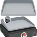 Silicone Griddle Mat Cover for Blackstone - 17 Inch True All-Encompassing Coverage Heavy Duty Food Grade Grill Buddy Mat, All Season Cooking Surface Protective Cover
