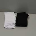 Kayhoma Extra Long Cotton Stripe Thigh High Socks Over the Knee High Stockings (Medium, Black/White)