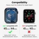 Delidigi for Apple Watch Band with Case 49mm 46mm 45mm 44mm 42mm,Rugged Shockproof Sport Strap with Clear PC Bumper Cover Compatible with Apple Watch Ultra 3 2 1 Series 11 10 9 8 7 6 5 4 SE 3 2 1