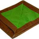 8x10 Multi-Purpose Brown/Green Medium Duty DRY TOP Poly Tarp (8'x10')